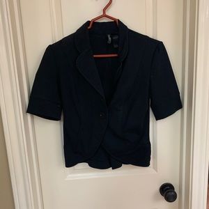 Short Sleeve Black Blazer